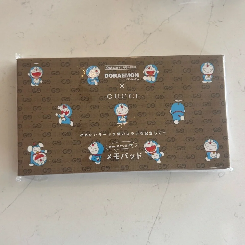 NEW GUCCI x Doraemon Collaboration Japan Limited memo pad